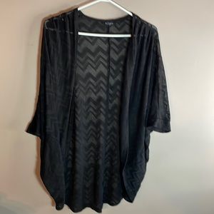 Black Cardigan with chevron pattern